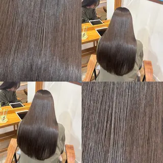 ロング カラー RINNO🌷透明感 カラー/縮毛矯正のヘアスタイル