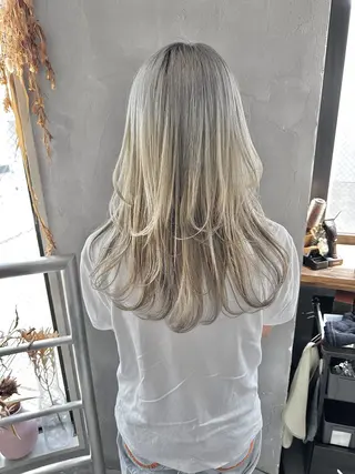 ロング ウルフ レイヤー パーマ🪐MANAのヘアスタイル