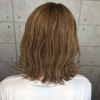 ミディアム カラー 烏丸韓国ヘア🇰🇷 ayaka🎀のヘアスタイル