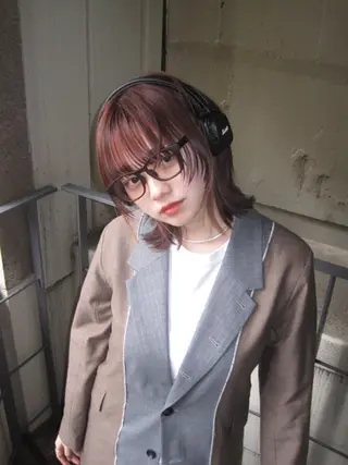 ショート カラー デジタルパーマ Unami 太田英寿のヘアスタイル