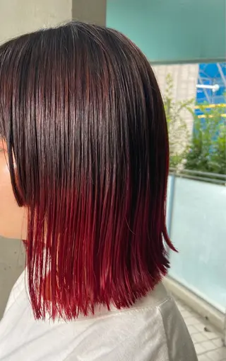 ミディアム カラー 浅野 匠のヘアスタイル