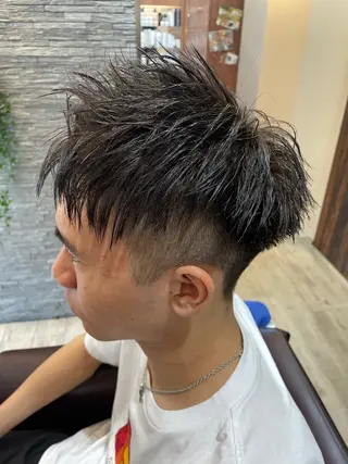 カラー メンズ 仙台/メンズ/ フェザー/リョウのヘアスタイル