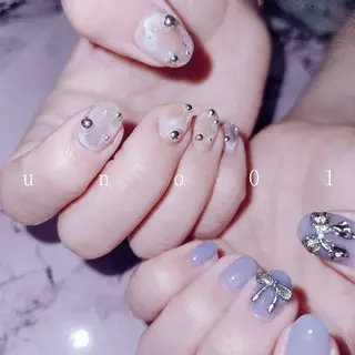 ネイル 梅田🦄中崎町🩵 u n o 0 1のネイルデザイン
