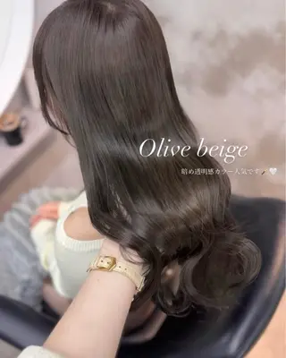 カラー mareka/顔周り /透明感カラー🤍のヘアスタイル