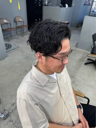 ショート パーマ メンズ メンズ専門サロン wokeのヘアスタイル