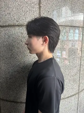メンズ スパイキーパーマ 柏NO1 藤本葉のヘアスタイル