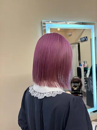 ショート カラー ブリーチ&似合せボブ 田中寛十のヘアスタイル