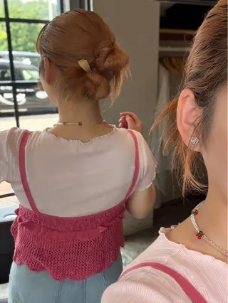 ヘアアレンジ はっとり ななせのヘアスタイル