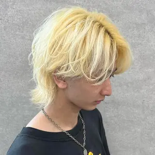 ミディアム カラー メンズ 🔥札幌No.1🥇 パーマ特化美容師🔥のヘアスタイル