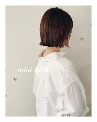 ミディアム カラー 市川 千夏のヘアスタイル