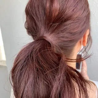 ミディアム カラー レイヤー専門家 ダブルカラー修のヘアスタイル