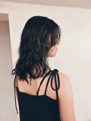 セミロング 似合わせパーマ 🌼カンナのヘアスタイル