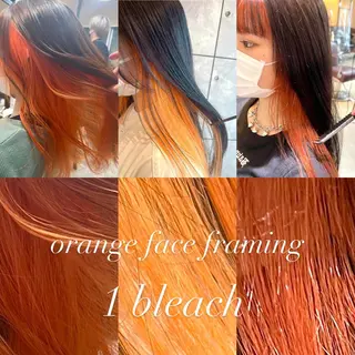 ミディアム カラー ヘアアレンジ ネイル 🌈インナーカラー ‘ショウマ’🌈のヘアスタイル