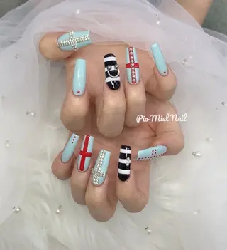 ミディアム HANA 長さだしのネイルデザイン