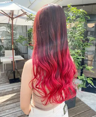 セミロング カラー 大橋 輝久のヘアスタイル