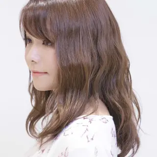 ミディアム カラー ヘアアレンジ ショート×カラー 🦊堀米早紀【荻窪】のマツエク・マツパデザイン