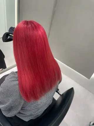 セミロング カラー 湯田 竜也のヘアスタイル