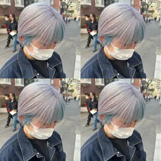 ショート カラー ✨縮毛矯正✖︎顔周り レイヤー✨ナカムラのヘアスタイル