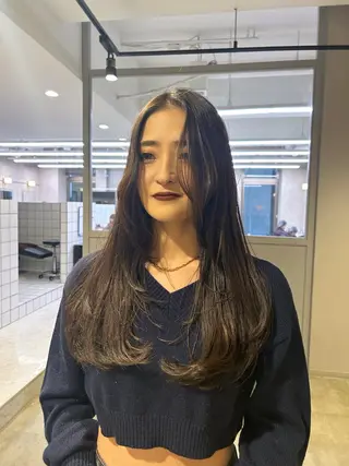 カラー 透明感ベージュ🤎 ナチュラルレイヤーのヘアスタイル