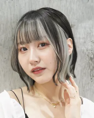 セミロング 🔥コテ巻き風 ボブパーマ🔥のヘアスタイル