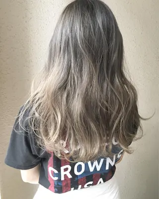 ロング カラー 【美髪矯正】【スト カール】小野村翔太のヘアスタイル