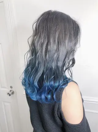 ロング カラー 【毎朝セット3分】 メンズパーマ　真人のヘアスタイル