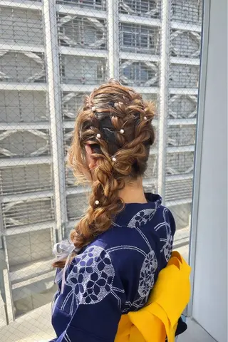 ヘアアレンジ ️髪質改善カラー /美髪矯正🎀こゆきのヘアスタイル