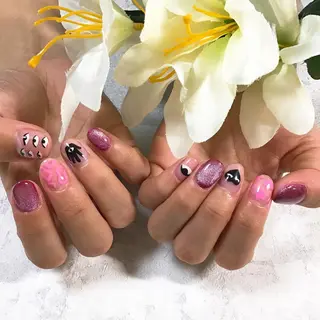セミロング ネイル BINERVA nail salonのネイルデザイン