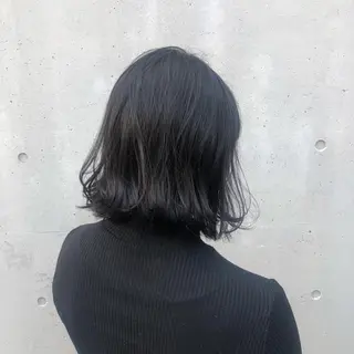 ミディアム カラー 酸性縮毛矯正🧴韓国 レイヤー/髪質改善のヘアスタイル