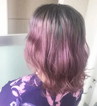 ミディアム カラー 岩谷/ブリーチ 🪽透明感カラーのヘアスタイル