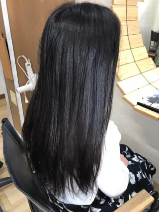 セミロング 酸性縮毛矯正　美髪 特化サロン　八百村のヘアスタイル