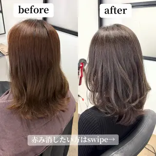 ミディアム 大友 岳斗のヘアスタイル