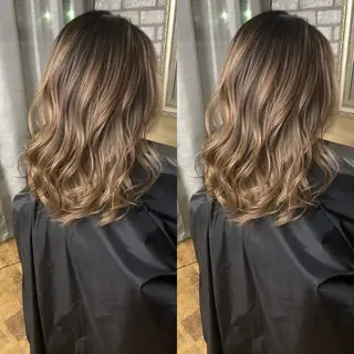セミロング カラー ヘアアレンジ 美髪整形✨髪質改善 ✨中村弘仁/チーフのヘアスタイル
