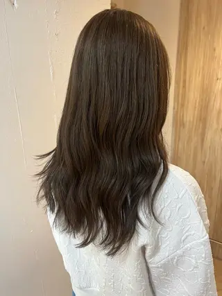 セミロング カラー 透明感カラー/ 髪質改善/レイヤーのヘアスタイル