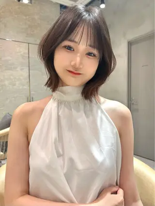 ミディアム カラー ヘアアレンジ ❣️レイヤーカット ❣️渡部晃輝のヘアスタイル