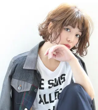 ショート カラー ヘアアレンジ ROSE甲子園口 山森敬太のヘアスタイル