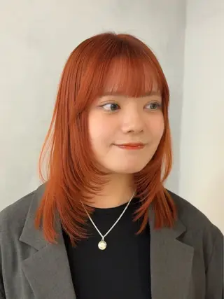 ミディアム カラー 💖韓国風💖 レイヤー/LISAのヘアスタイル