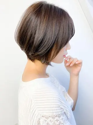 ショート ced下赤塚店／うる 艶ヘアカラー🦋のヘアスタイル