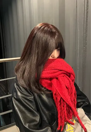 カラー AYANE ◝✩韓国ヘアのヘアスタイル