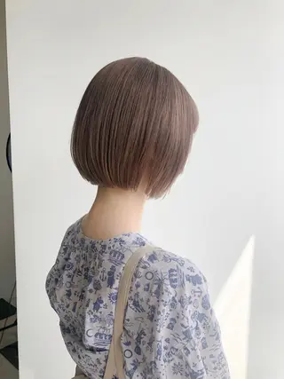 ショート カラー ☕️ベージュカラー 内藤光哉☕️のヘアスタイル