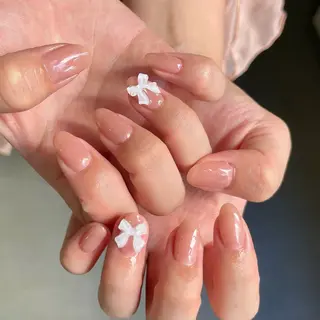 ネイル By moonネイル 🌷ワンホン/韓国風のネイルデザイン