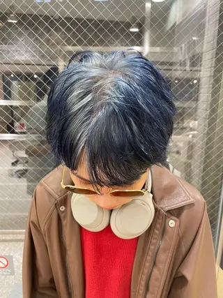 カラー メンズ まるやま ひなこ/艶髪カラーのヘアスタイル