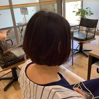 ショート カラー パーマ エイジングケア特化 美容師✂️山崎竜二のヘアスタイル