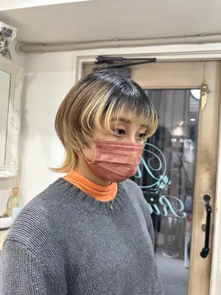 ショート ミルクティーベージュ /三村克彦のヘアスタイル