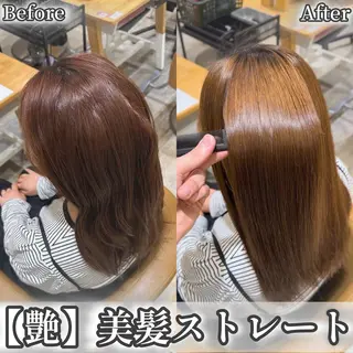 セミロング 艶髪カラー/透明感 美髪/白髪/ムナカタのヘアスタイル