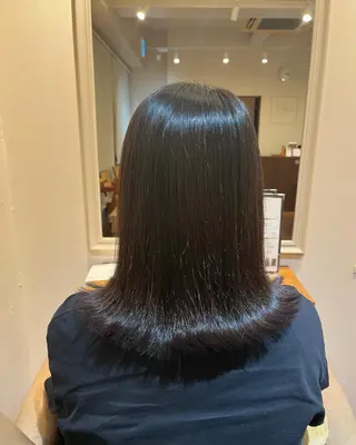 ミディアム 齊藤 萌のヘアスタイル