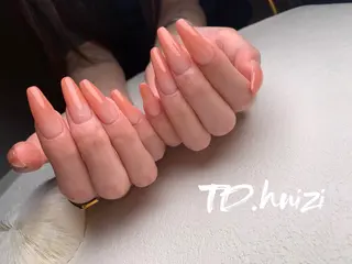 ロング めぐみのネイルサロン スタッフ練習のネイルデザイン