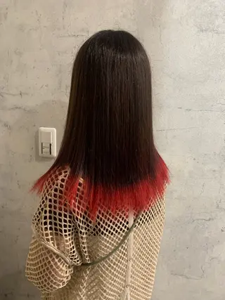 カラー 酸性ストレート 髪質改善のヘアスタイル