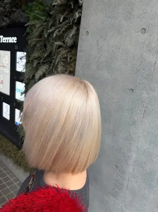 ミディアム 韓国風/艶髪/縮毛/ ストレート/もえかのヘアスタイル