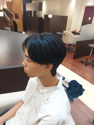 ミディアム 森木 幹太のヘアスタイル